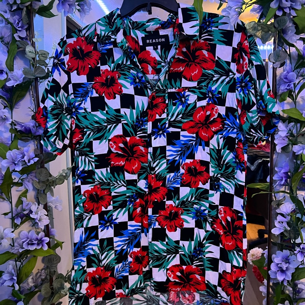 Tropical Button Down Shirt NWOT